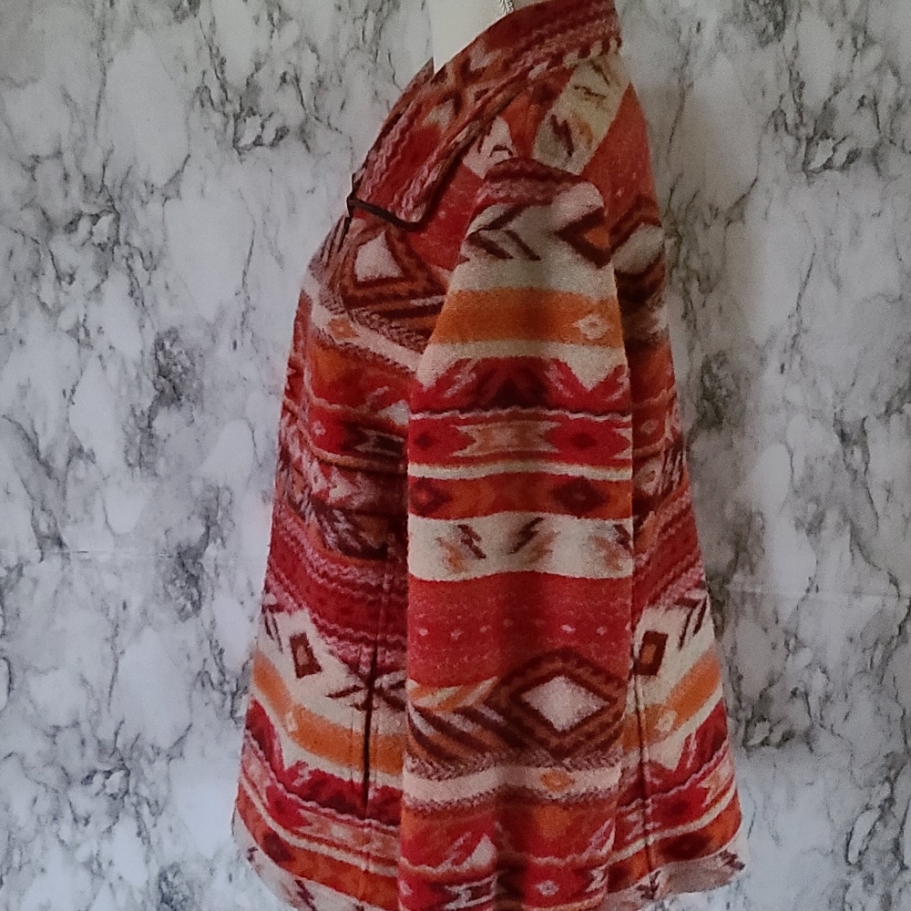 Rustic Mountains Aztec Jacket Size Large - image 3
